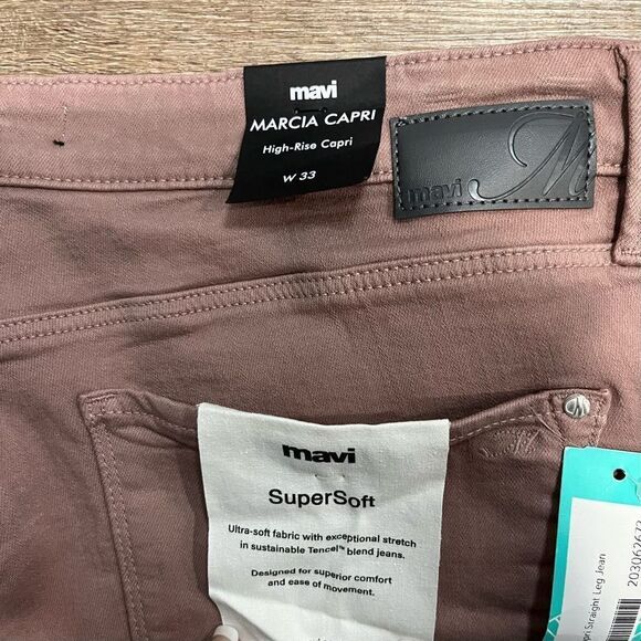 MAVI CAPRI Jeans Womens 33 Purple High Rise Marcia   - Picture 7 of 7